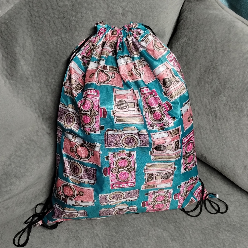 Cute Camera Drawstring Bag - Picture 2 of 5
